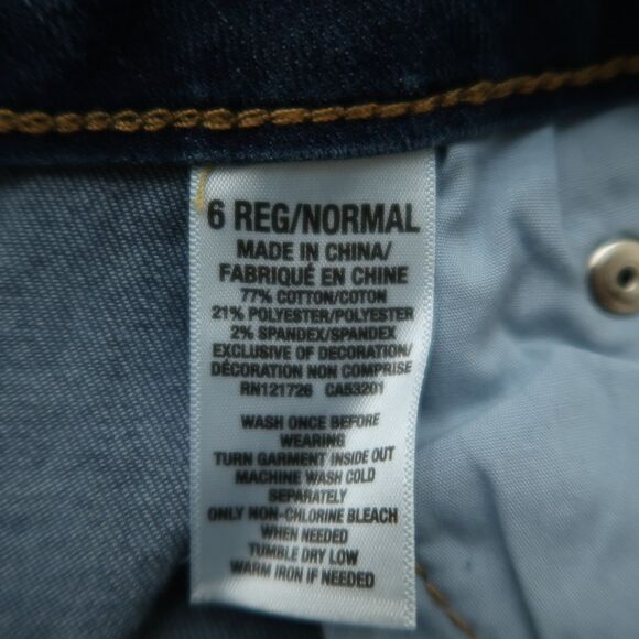 Aeropostale Jegging Jeans Women's Size 6R Blue Low-Rise 27.5" Inseam Distressed - Picture 12 of 16